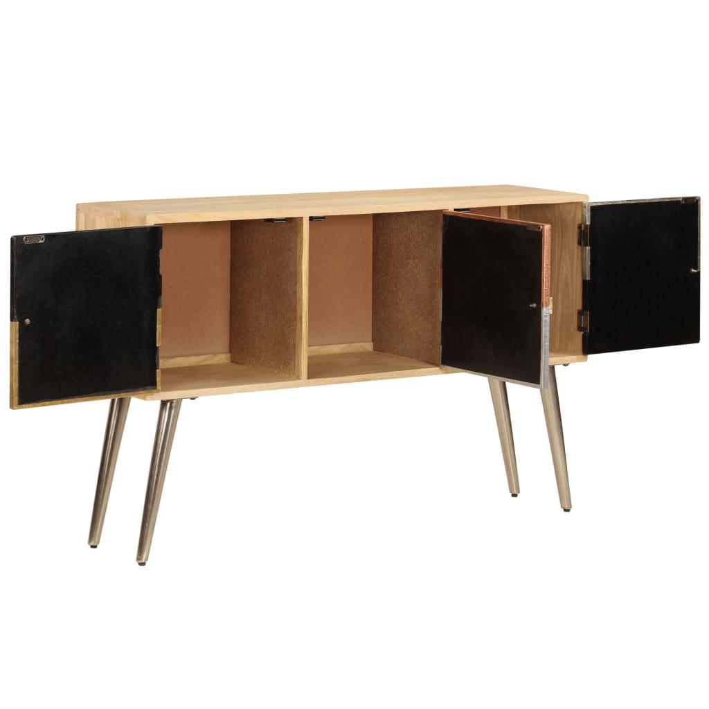 Buffet bahut armoire console meuble de rangement 120 cm bois de manguier massif 4402259 - Helloshop26