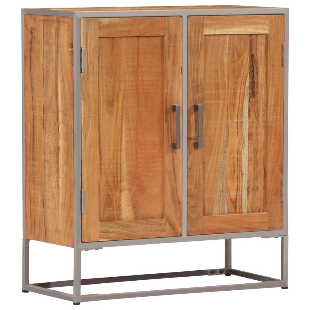 Buffet bahut armoire console meuble de rangement 75 cm bois d'acacia massif 4402294 - Helloshop26