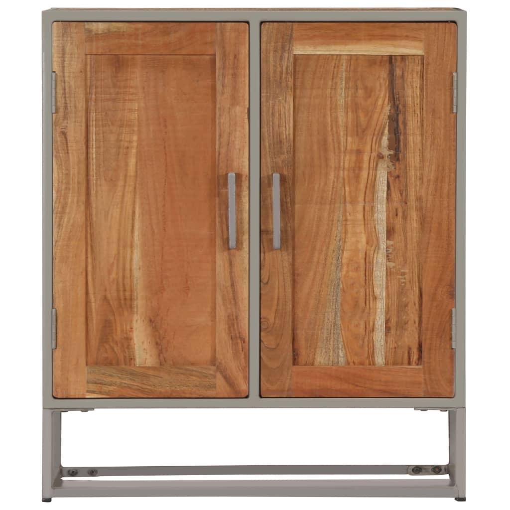Buffet bahut armoire console meuble de rangement 75 cm bois d'acacia massif 4402294 - Helloshop26