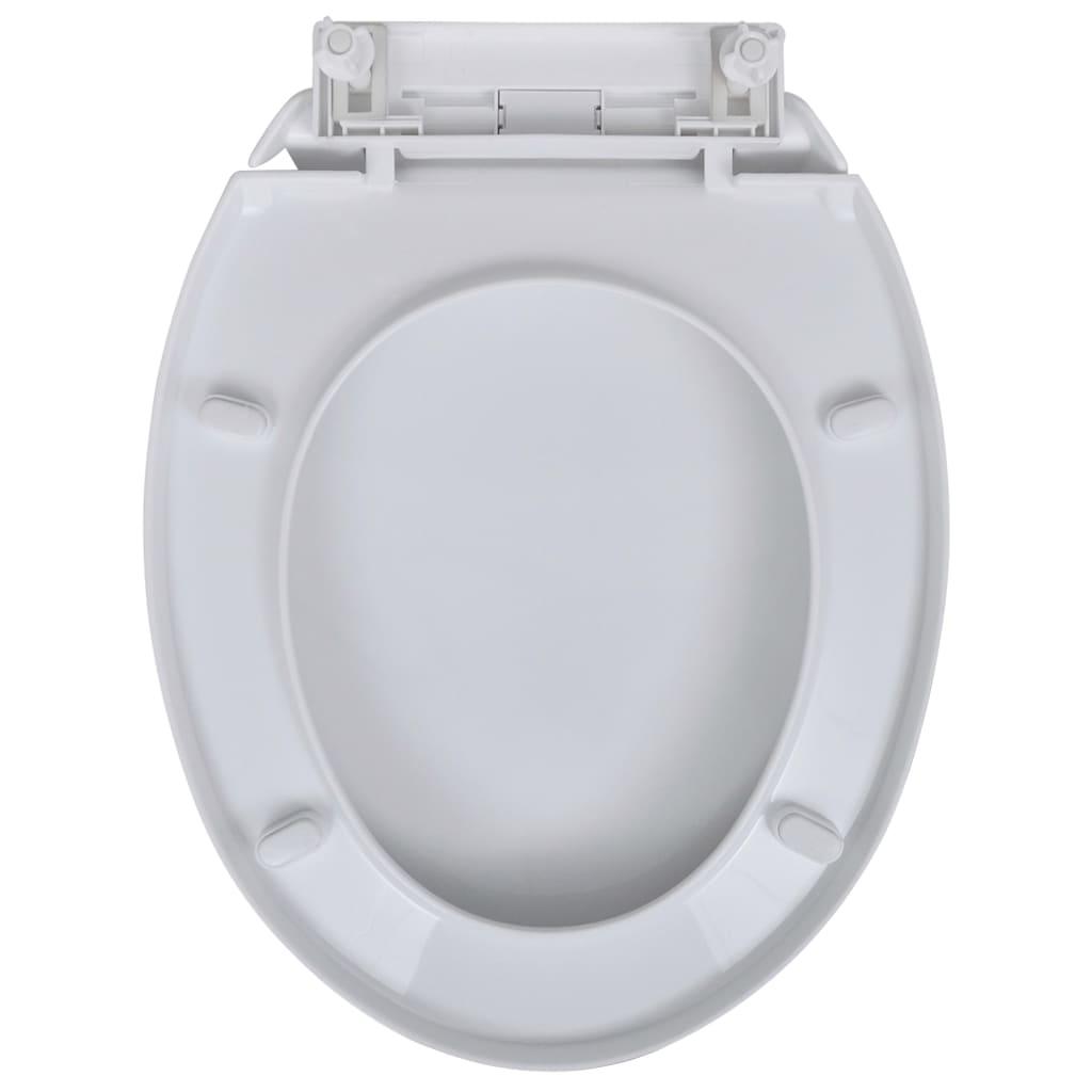 Abattant WC avec frein de chute 2 pcs Plastique Blanc 02_0002955 - Helloshop26