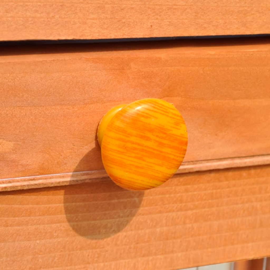 Clapier cage large d'extérieur 142 x 50 x 101 cm bois marron 02_0000602 - Helloshop26