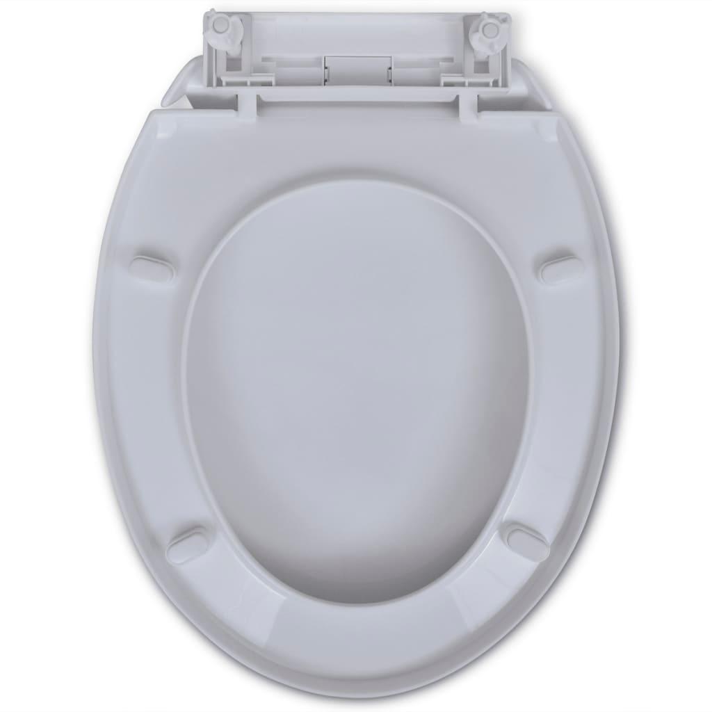 Abattant WC à fermeture en douceur Blanc Ovale 02_0002889 - Helloshop26
