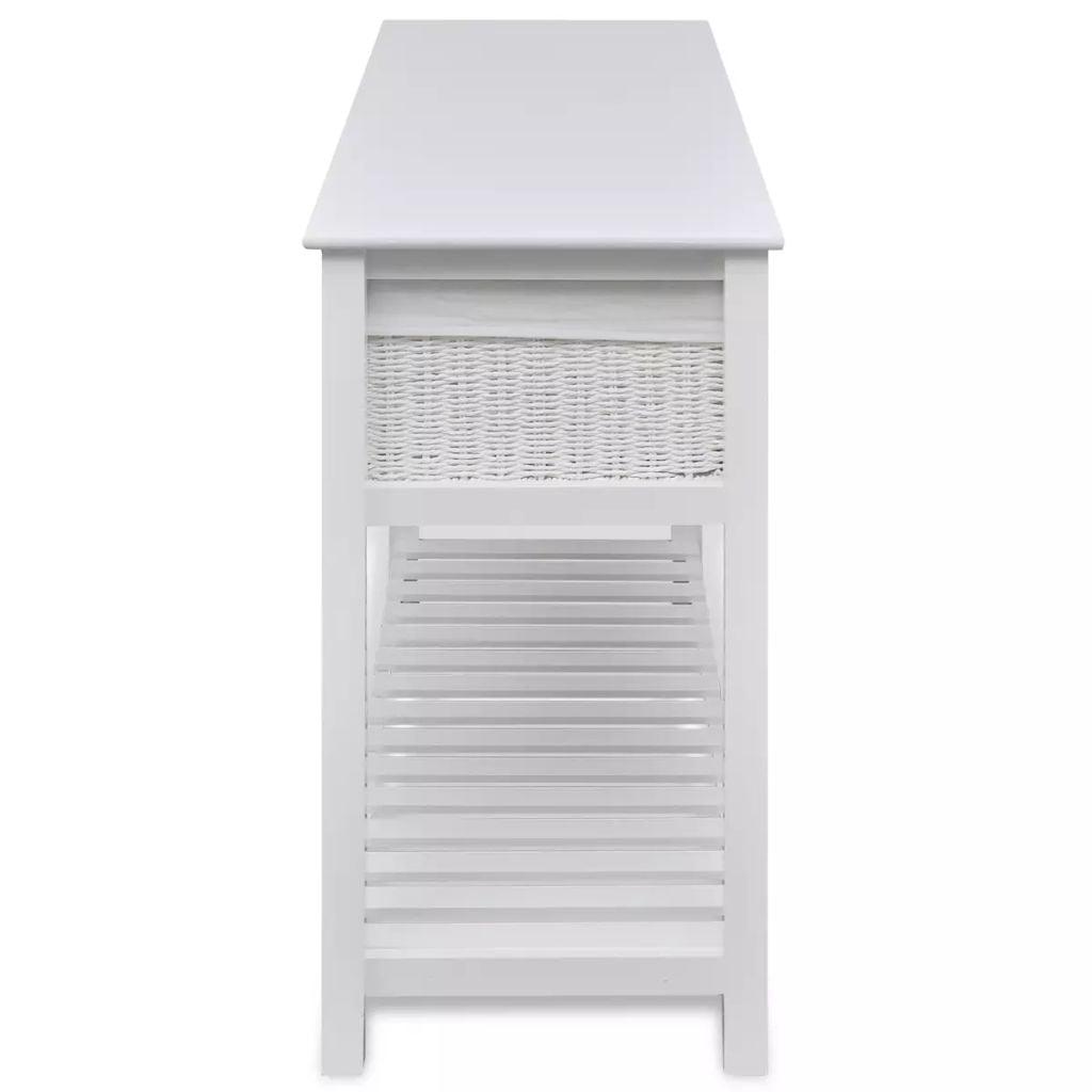 Buffet bahut armoire console meuble de rangement de rangement blanc 4402304 - Helloshop26