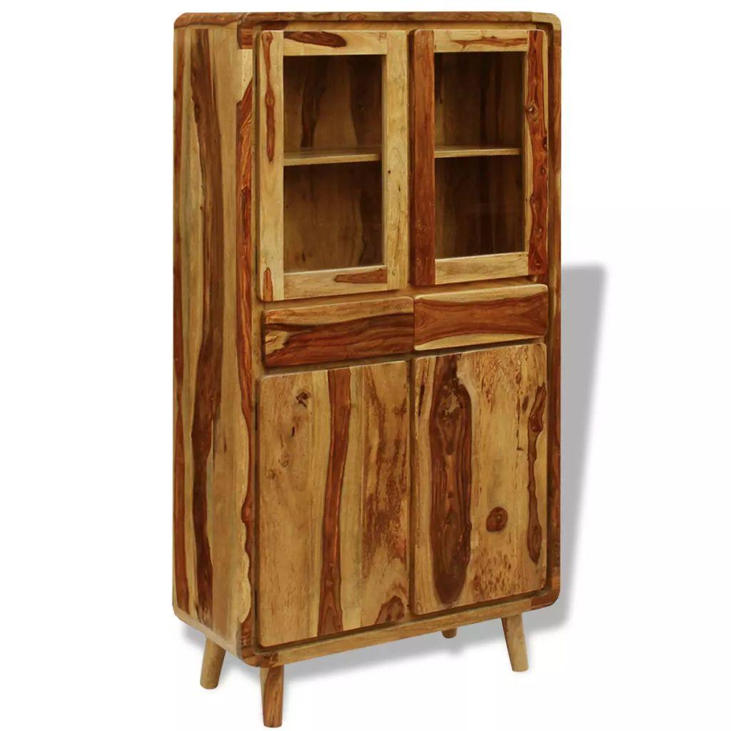 Buffet bahut armoire console meuble de rangement bois de sesham 175 cm 4402232 - Helloshop26