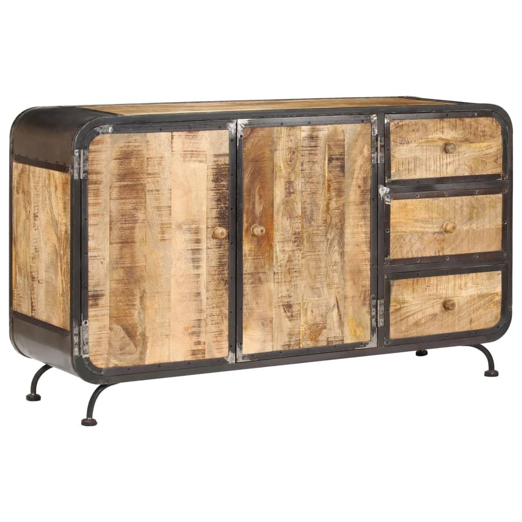 Buffet bahut armoire console meuble de rangement 140 cm bois de manguier massif 4402134 - Helloshop26