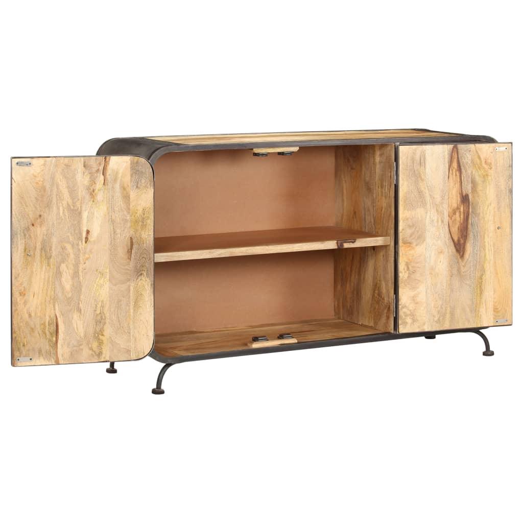 Buffet bahut armoire console meuble de rangement 140 cm bois de manguier massif 4402134 - Helloshop26