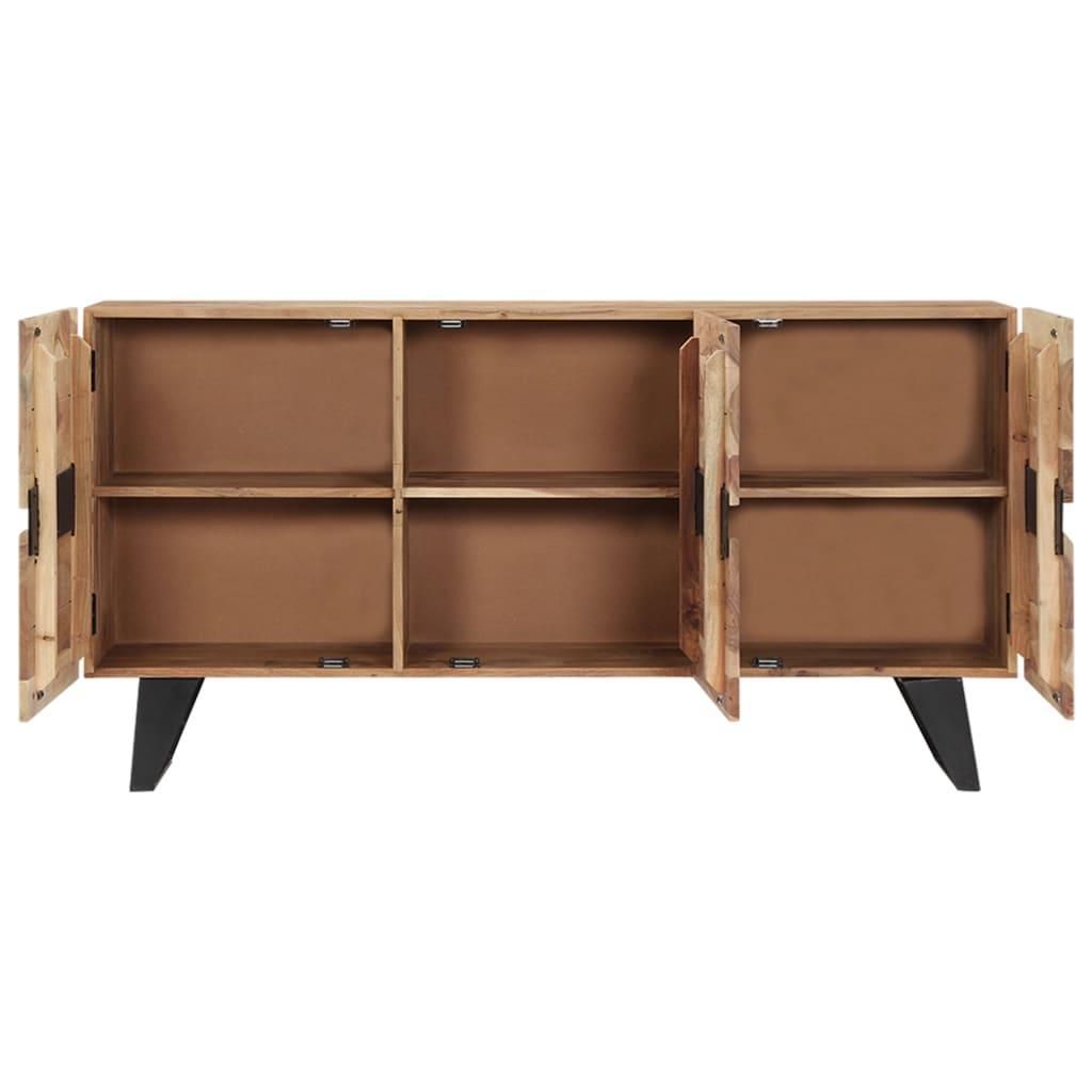 Buffet bahut armoire console meuble de rangement 150 cm bois d'acacia massif 4402090 - Helloshop26