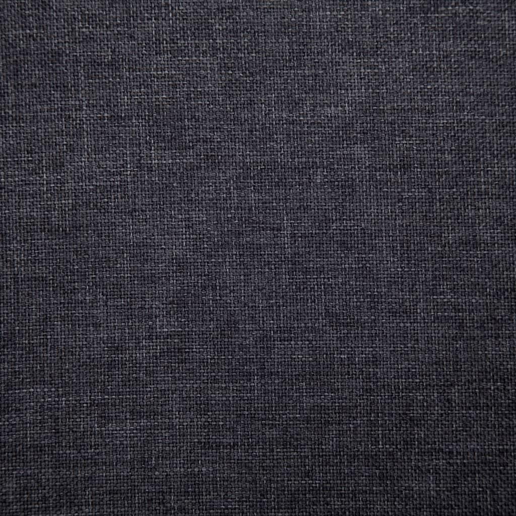 Banquette pouf tabouret meuble banc 139 cm gris foncé polyester 3002164 - Helloshop26