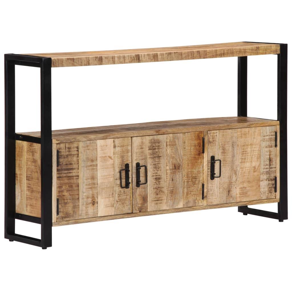 Buffet bahut armoire console meuble de rangement latérale 120 cm bois de manguier solide 4402226 - Helloshop26