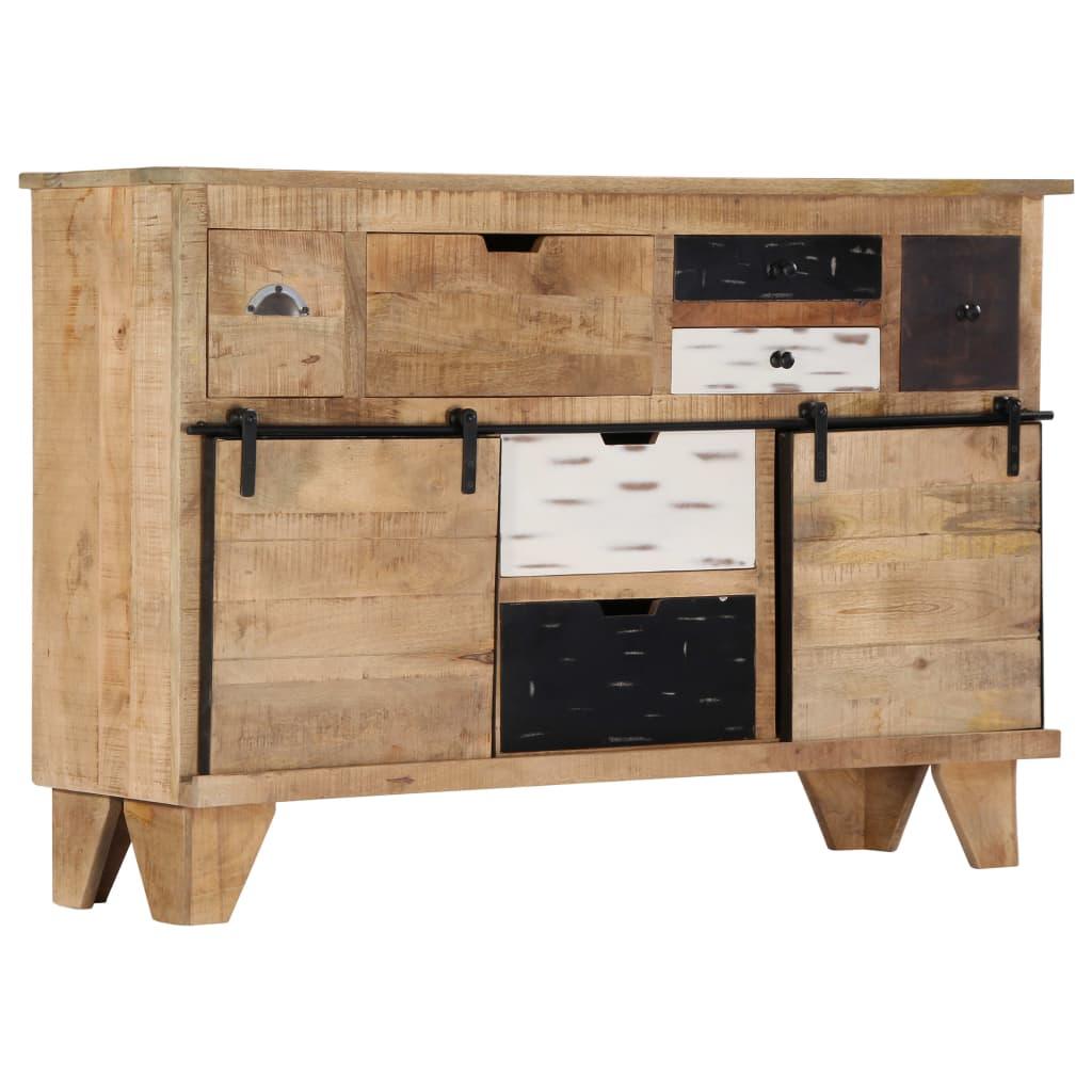 Buffet bahut armoire console meuble de rangement 140 cm bois de manguier massif 4402161 - Helloshop26