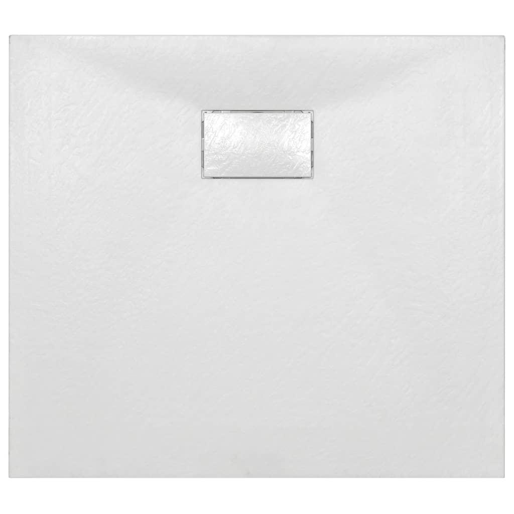 Bac de douche receveur de douche rectangulaire salle de bain maison intérieur trou de drain standard de 9 cm SMC 90x80 cm blanc 02_0003449 - Helloshop26