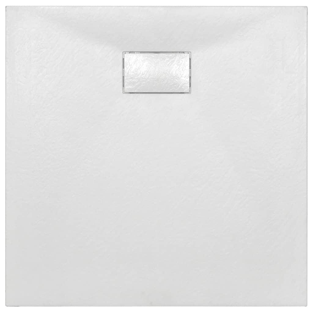Bac de douche receveur de douche rectangulaire salle de bain maison intérieur trou de drain standard de 9 cm SMC 90x90 cm blanc 02_0003450 - Helloshop26