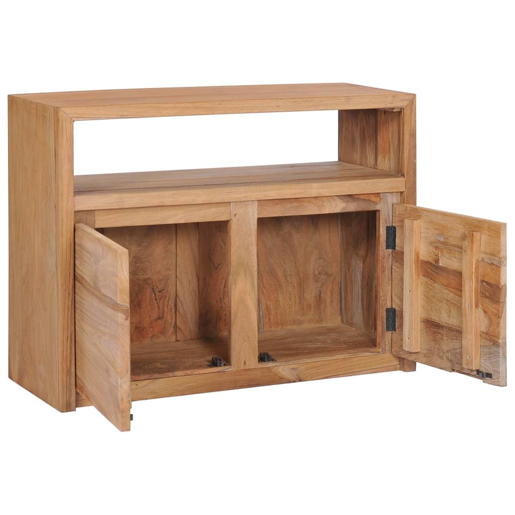 Buffet bahut armoire console meuble de rangement 80 cm bois de teck massif 4402220 - Helloshop26