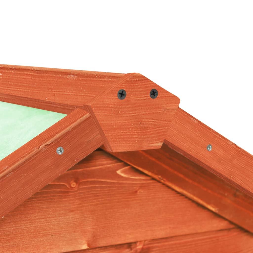 Clapier 140 x 63 x 120 cm bois de sapin massif 02_0000580 - Helloshop26