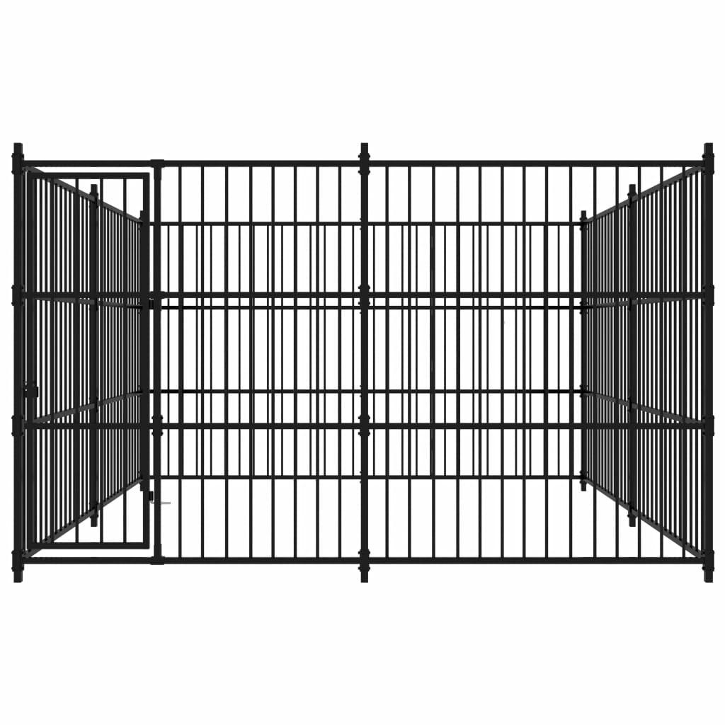 Chenil extérieur cage enclos parc animaux chien d'extérieur pour chiens 300 x 300 x 185 cm 02_0000348 - Helloshop26