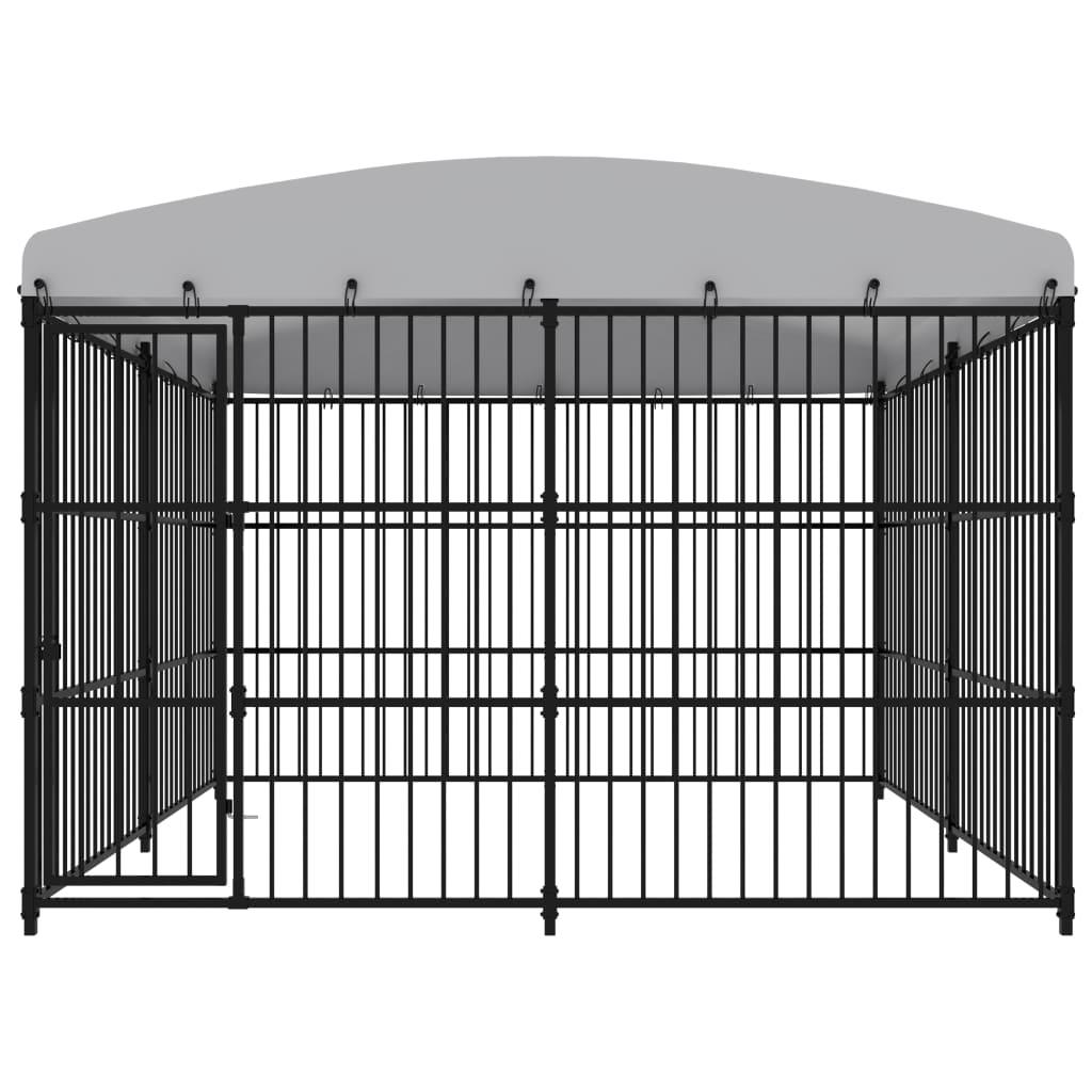 Chenil extérieur cage enclos parc animaux chien extérieur avec toit 300 x 300 x 210 cm 02_0000449 - Helloshop26