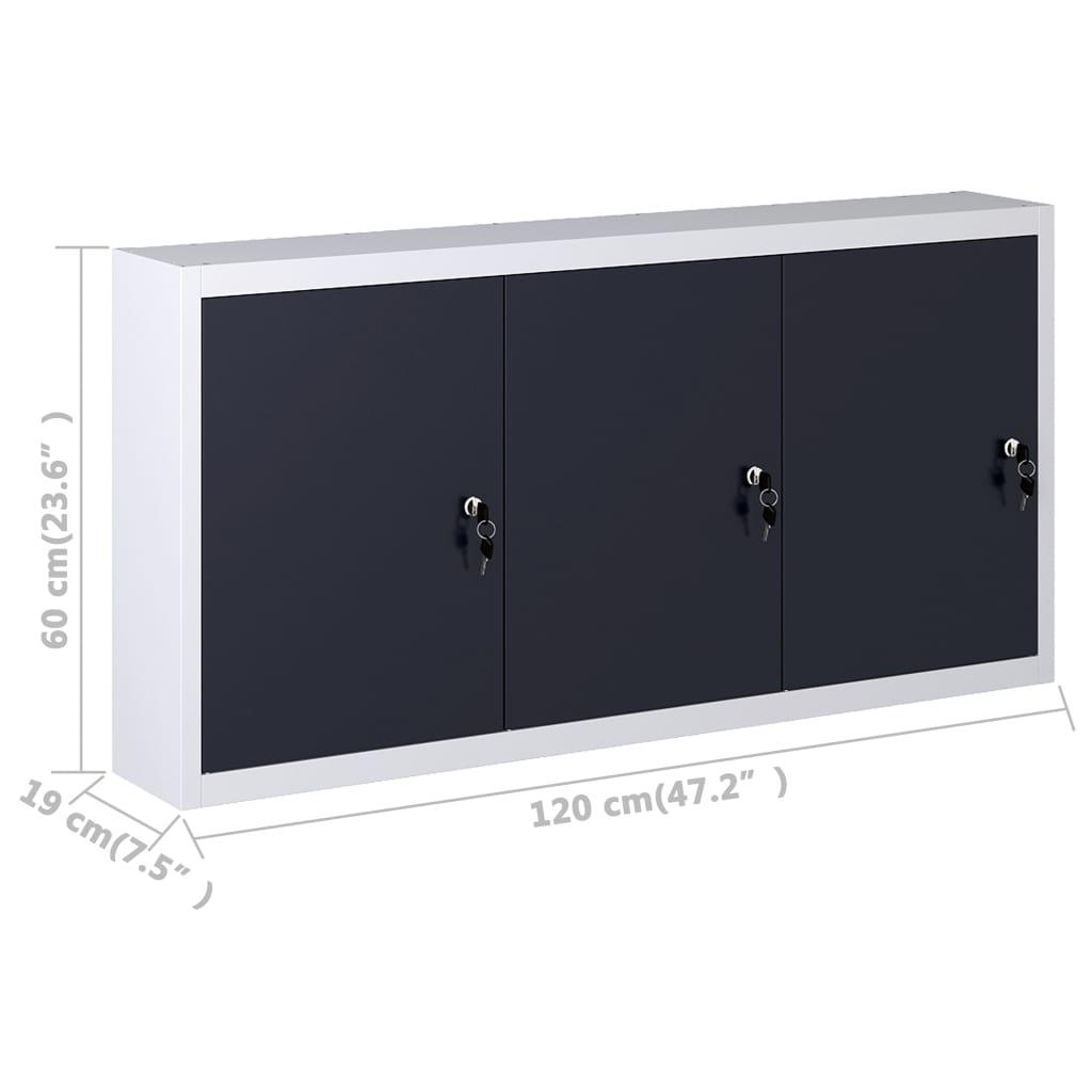 Etabli 120 cm avec 3 panneaux muraux et 1 armoire garage table de travail gris noir 02_0003662 - Helloshop26