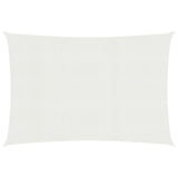 Voile toile d'ombrage parasol 160 g/m² PEHD 2 x 4,5 m blanc 02_0009007