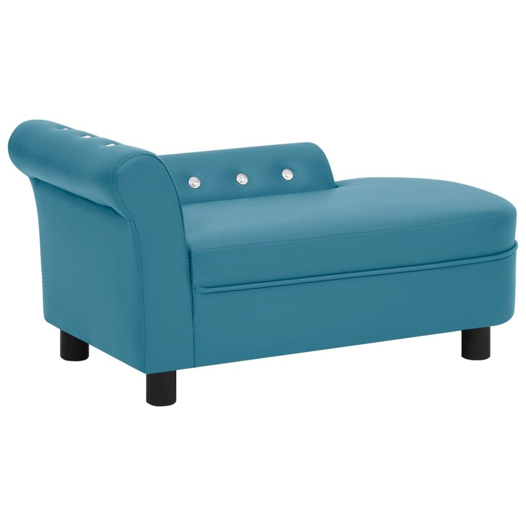 Canapé pour chien 83 cm similicuir turquoise 02_0000225 - Helloshop26