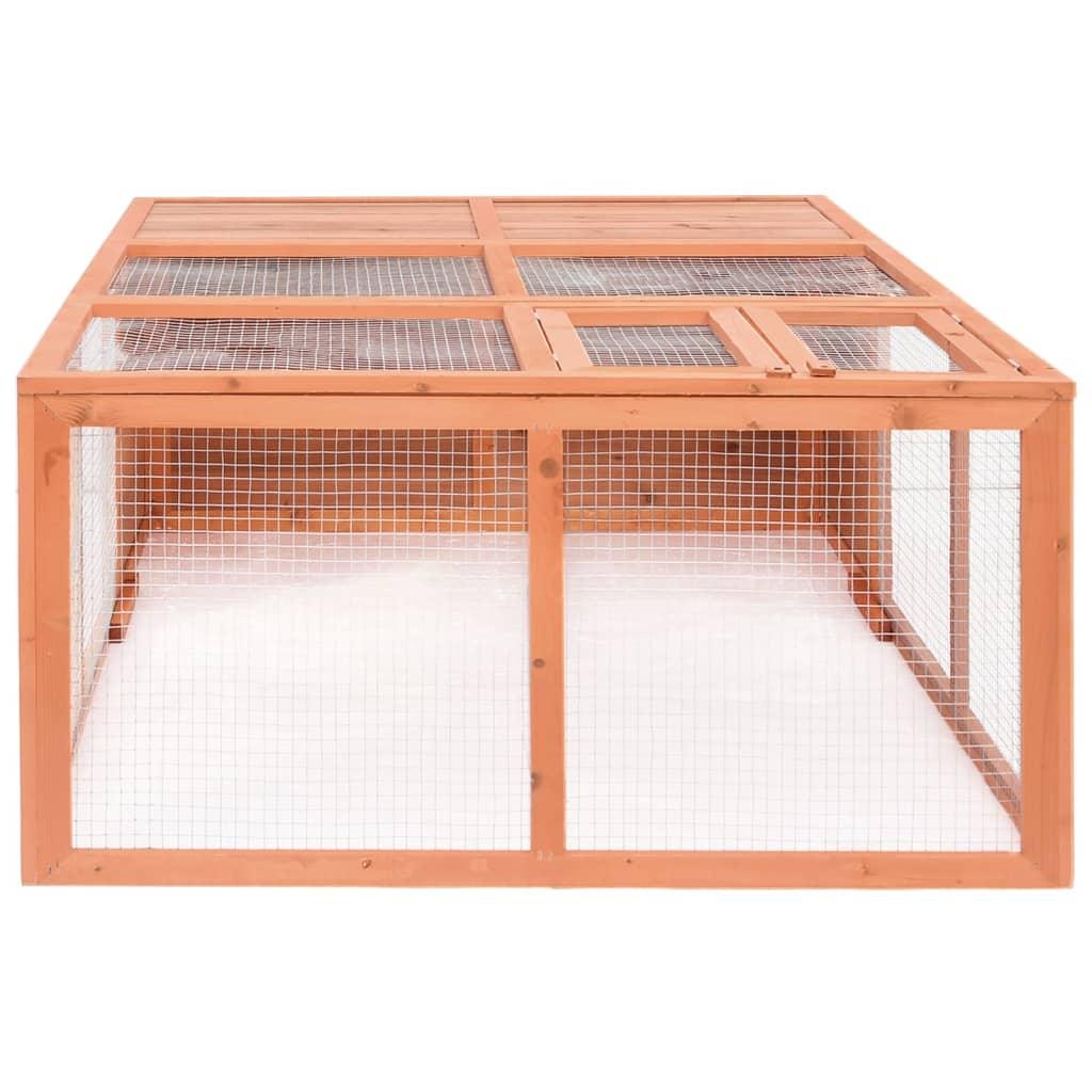 Cage pour animaux de jardin 150 x 100 x 50 cm bois de sapin massif 02_0000578 - Helloshop26