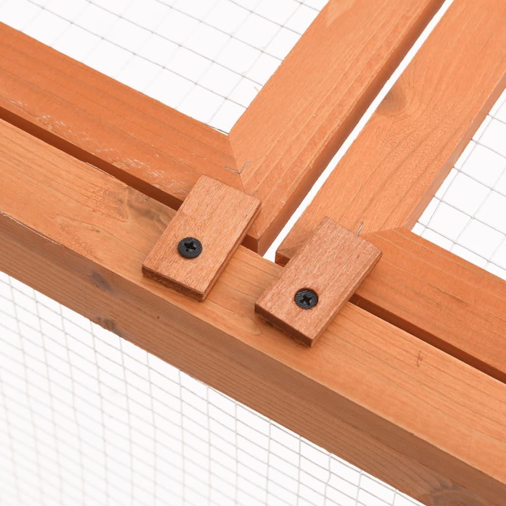 Cage pour animaux de jardin 150 x 100 x 50 cm bois de sapin massif 02_0000578 - Helloshop26