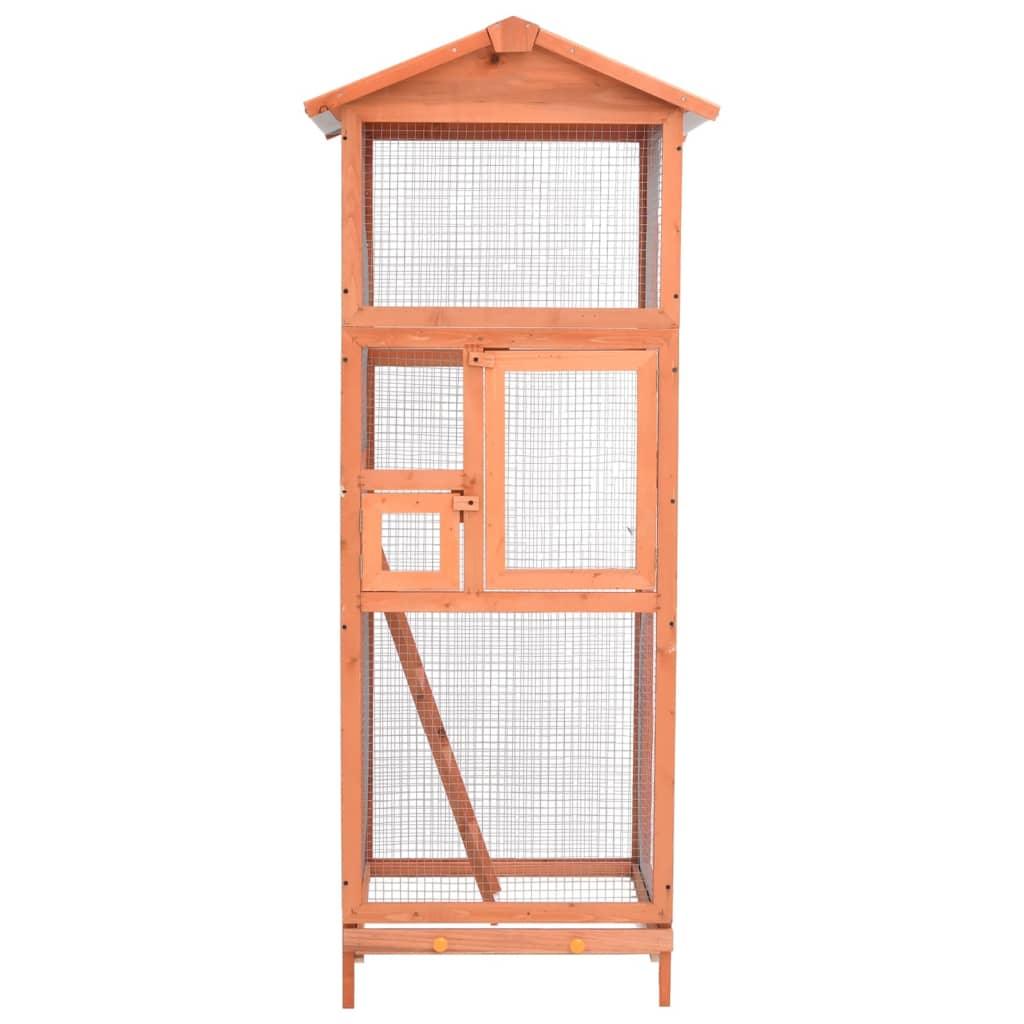 Cage à oiseau x 68 x 62 x 166 cm bois de sapin massif 02_0000055 - Helloshop26