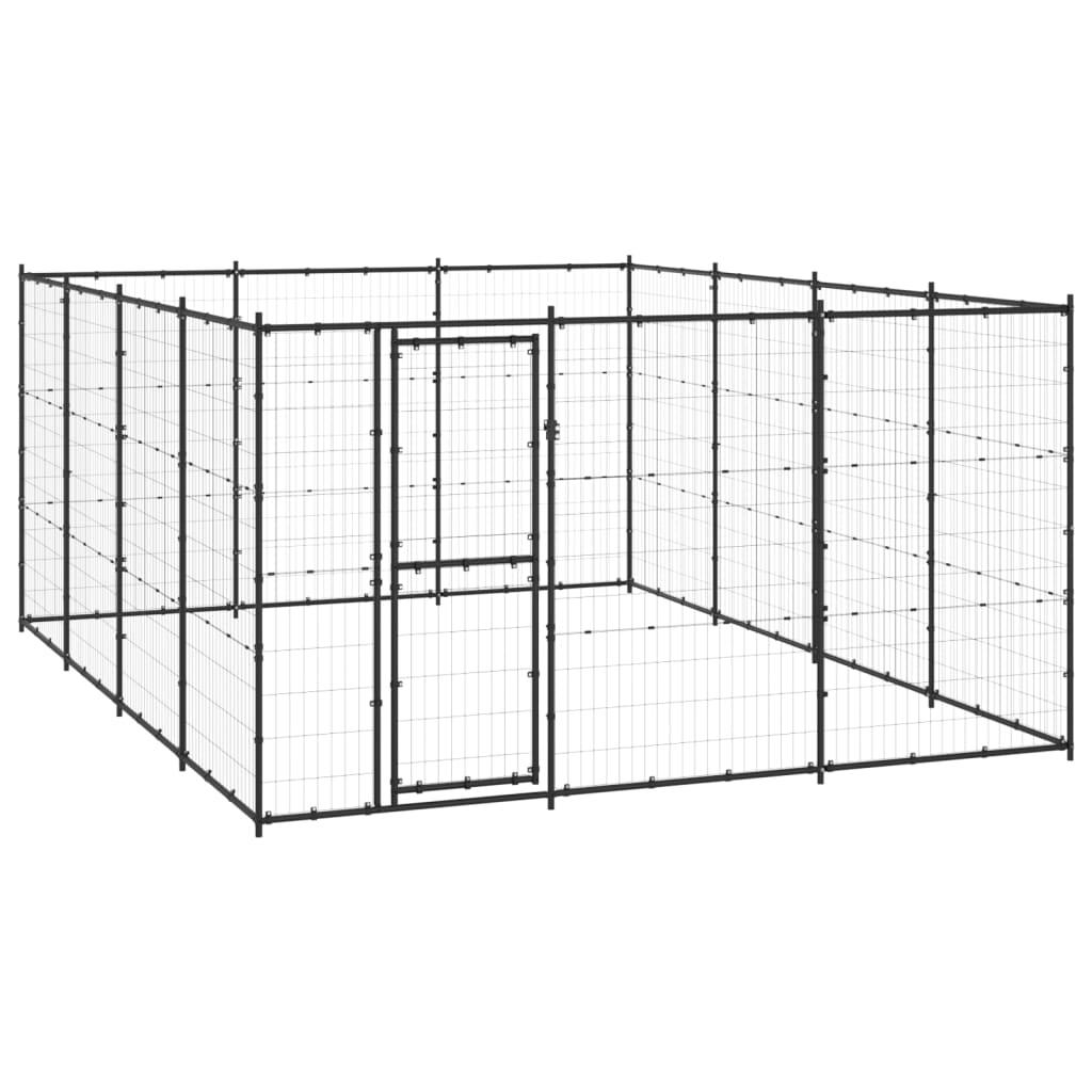 Chenil extérieur cage enclos parc animaux chien extérieur acier 14,52 m² 02_0000381 - Helloshop26
