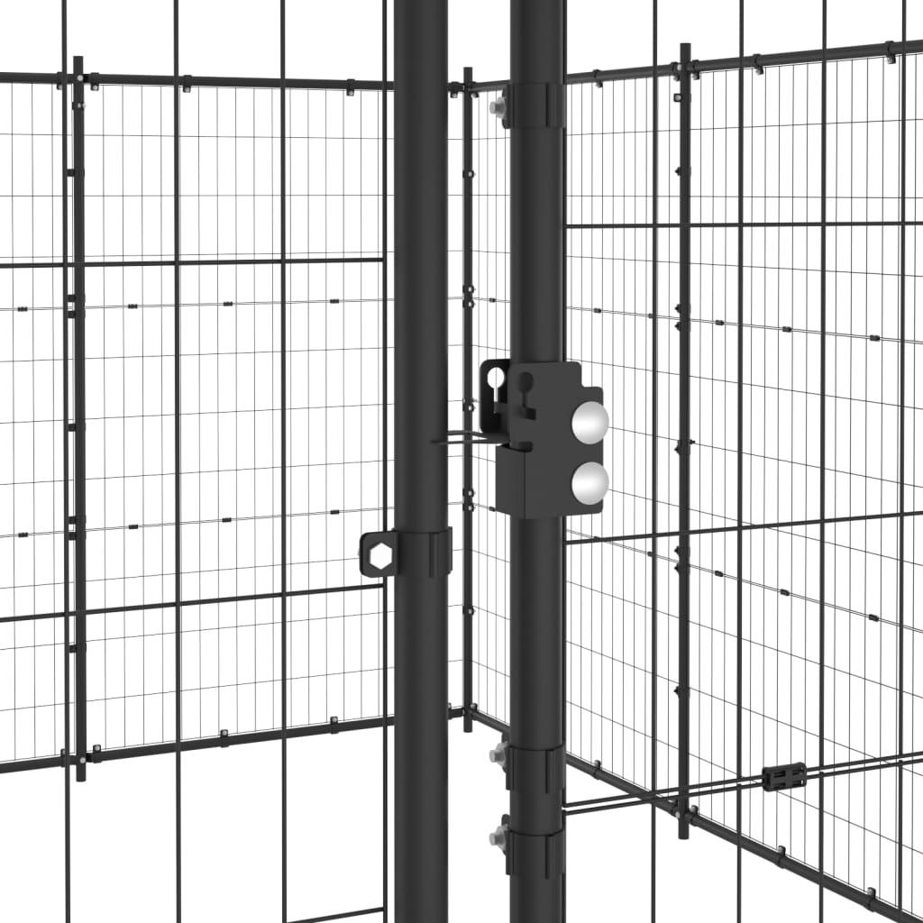 Chenil extérieur cage enclos parc animaux chien d'extérieur pour chiens acier 24,2 m² 02_0000366 - Helloshop26