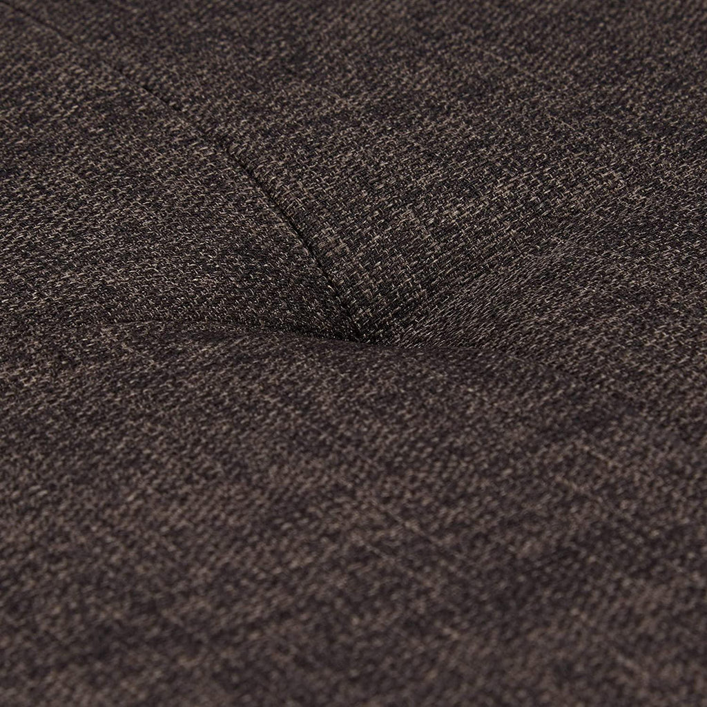 Banc banquette range chaussures coussin rembourré tissu étagère à chaussures 2 niveaux métal marron 1 3_0000366 - Helloshop26