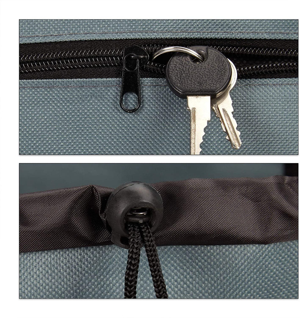 Chariot de courses pliable sac amovible 28 litres caddie pour achats roulettes gris 13_0000707 - Helloshop26