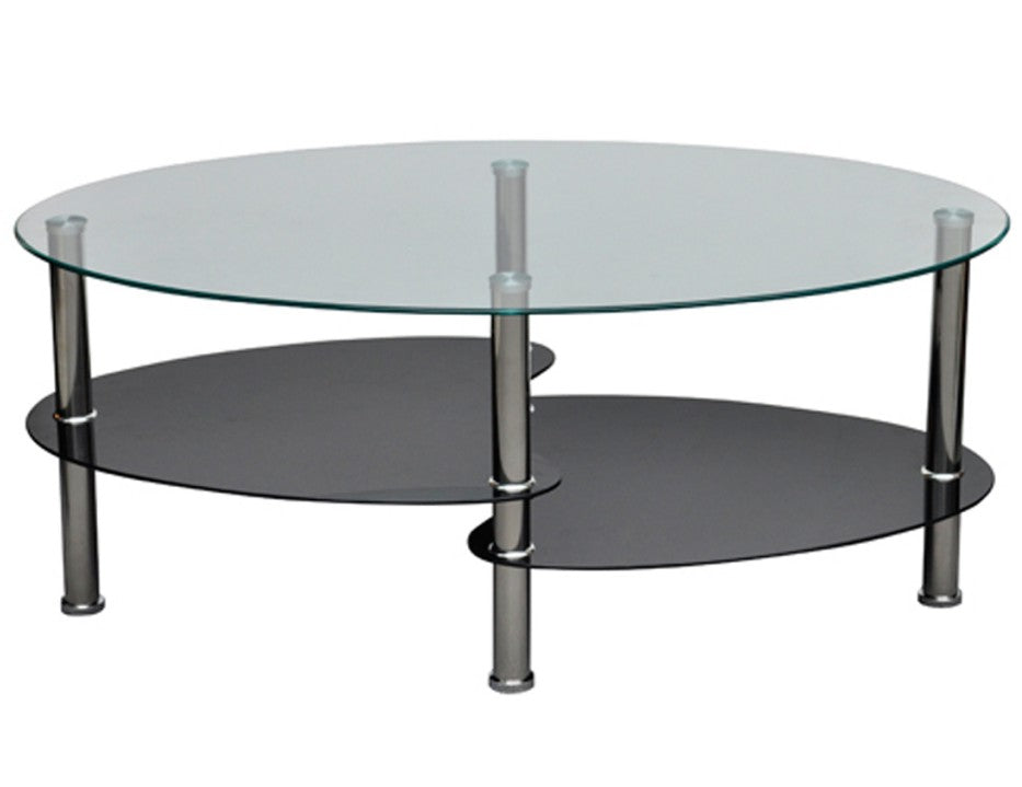 Table basse design noir verre  0902002