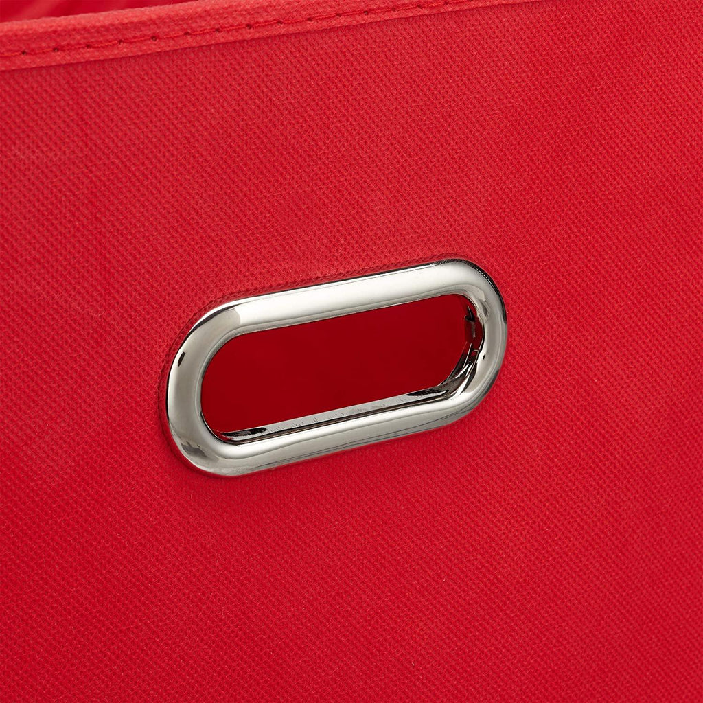 Boîte de rangement en tissu en lot de 2 rouge 13_0000486_2 - Helloshop26