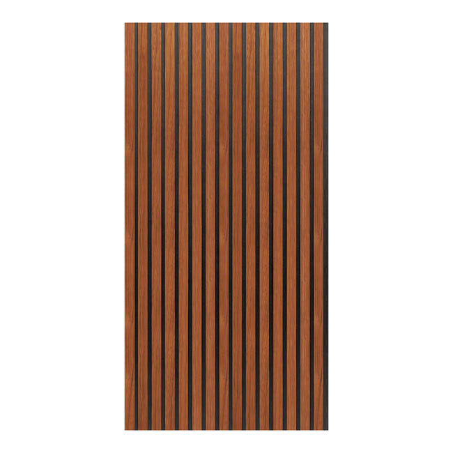 Lot De 12 Panneaux Acoustiques Vicco - Dimensions : 120 X 40 X 1.8 Cm Chacun - Matériau : MDF - Couleur Marron/grège - Pour Améliorer L'isolation Sonore D'une Pièce - 1
