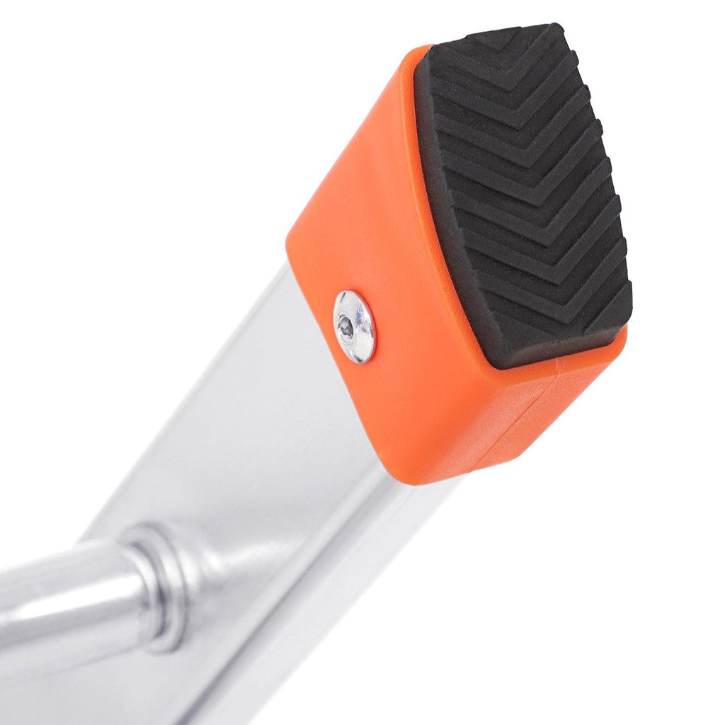 Échelle 6 marches en aluminium escabeau largeur de la marche 12 cm pliable plateau à outil pieds antidérapants capacité de charge 150 kg noir 12_0001922 - Helloshop26