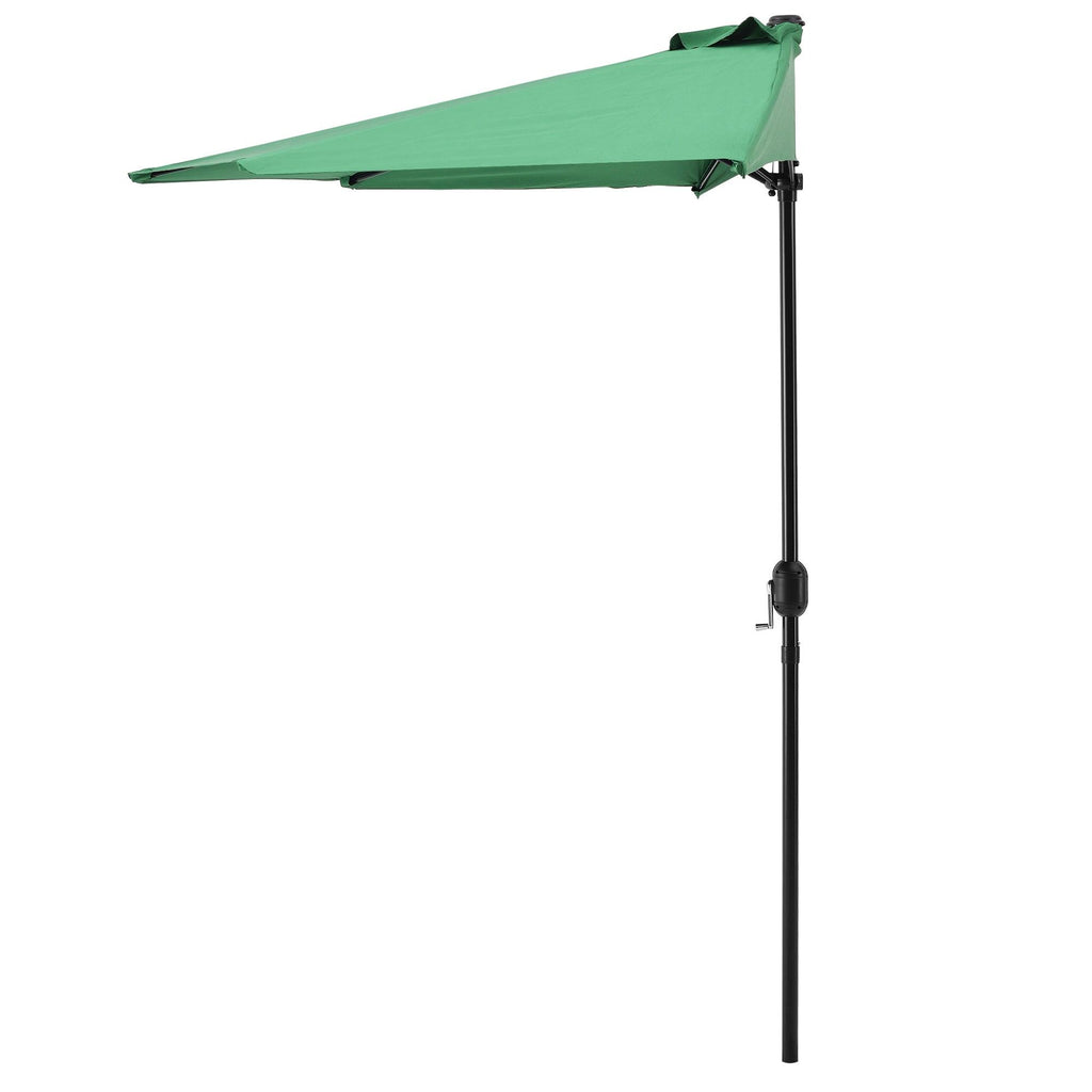 Demi parasol sur terrasse sur balcon polyester 300 cm vert 03_0001612 - Helloshop26