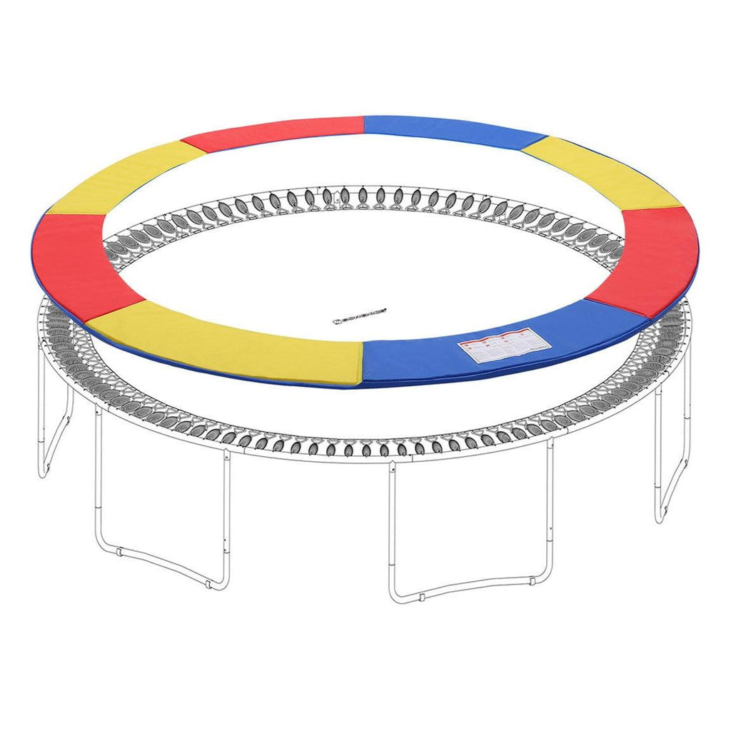 Coussin de protection pour trampoline diamètre 244 cm pvc trois couleurs largeur 30 cm épaisseur 2 cm anti-uv 12_0001986 - Helloshop26