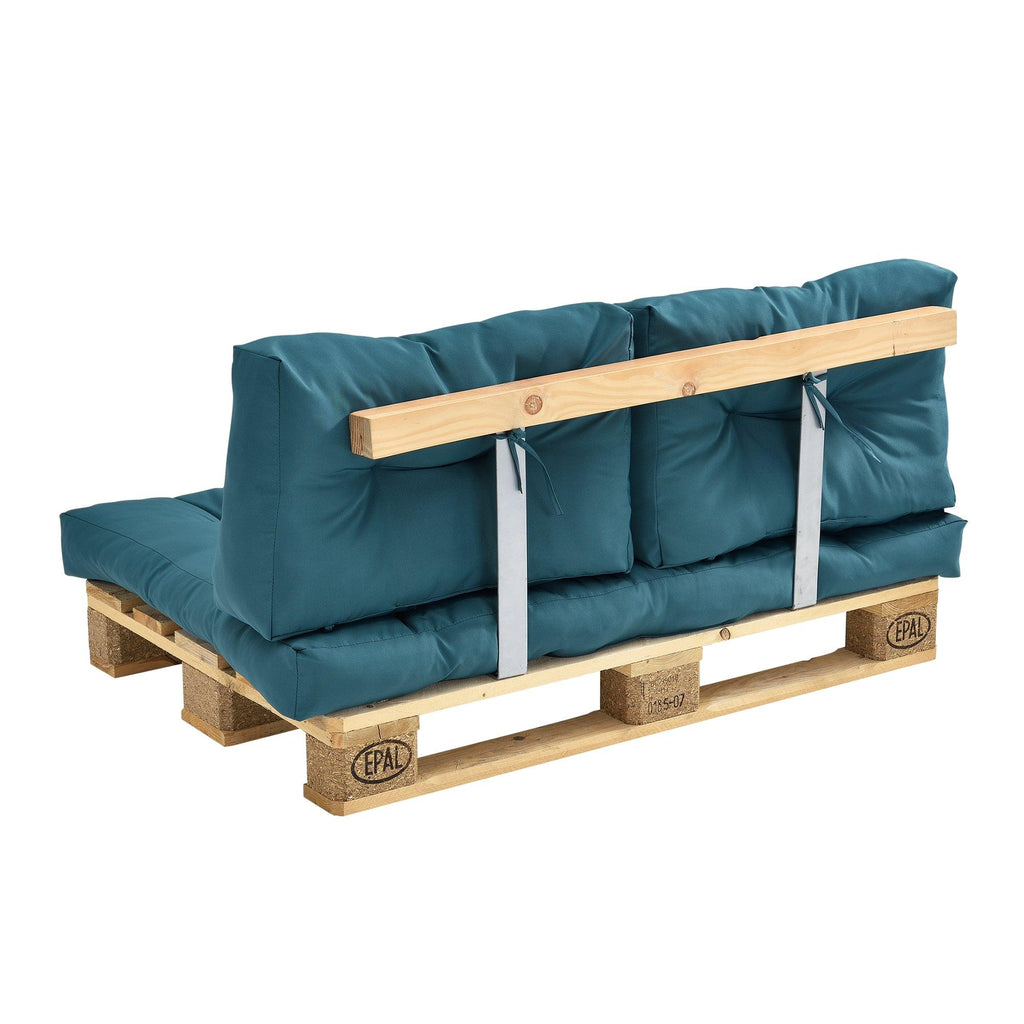 Coussin de dossier pour canapé d'euro palette rembourrage meuble turquoise 03_0000151 - Helloshop26