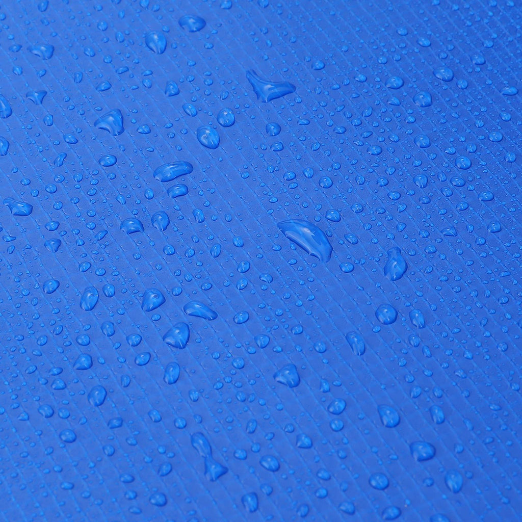 Coussin de sécurité de trampoline de remplacement rechange amovible diamètre 305 cm résistant aux rayons uv anti-déchirure taille standard bleu 12_0001980 - Helloshop26