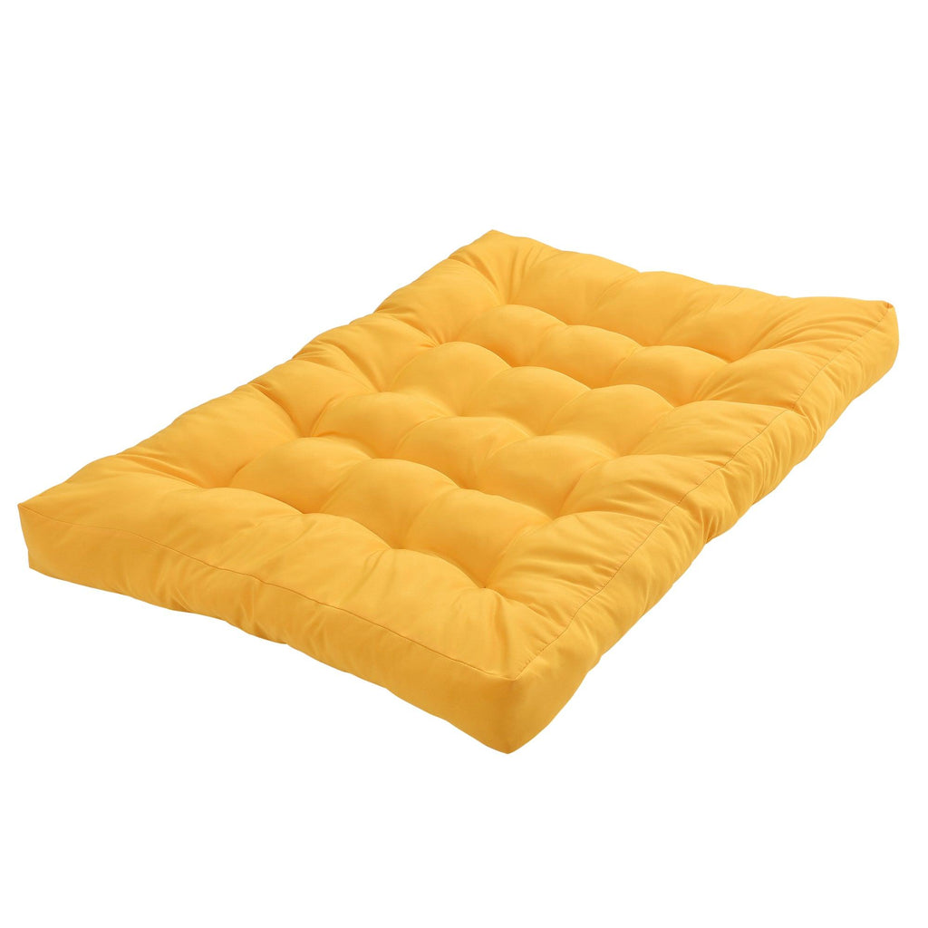1x Coussin de siège pour canapé d'euro palette de palettes rembourrage meuble jaune 03_0000156 - Helloshop26