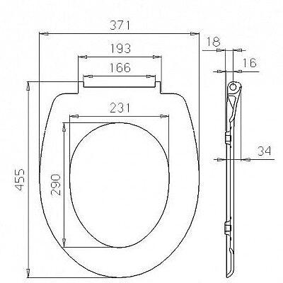 Abattant siège de toilette avec abaissement automatique en duroplastique motif rocaille 19_0000690 - Helloshop26