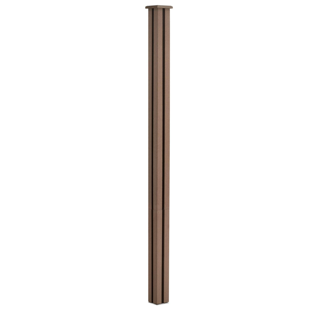 Clôture brise vue brise vent bois composite (wpc) brun 183 x 357 cm 03_0001445 - Helloshop26