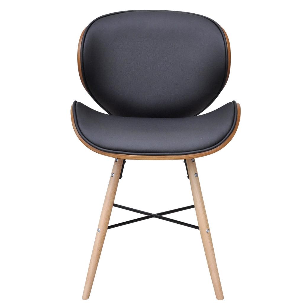 2 chaises de salon salle à manger entrée sans accoudoirs avec cadre en bois cintré top designe moderne  1902049 - Helloshop26