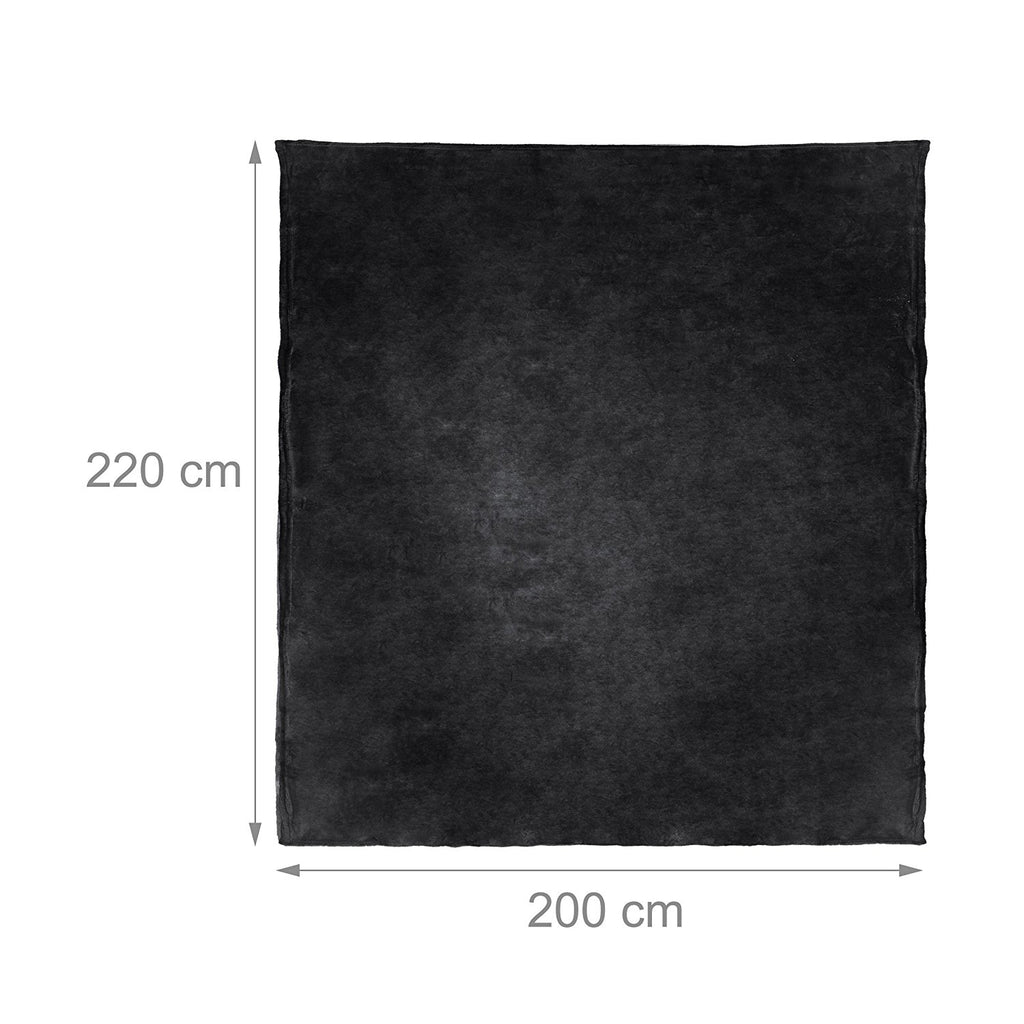Grande couverture polaire plaid douillet lavable 200 x 220 cm noir  2013087