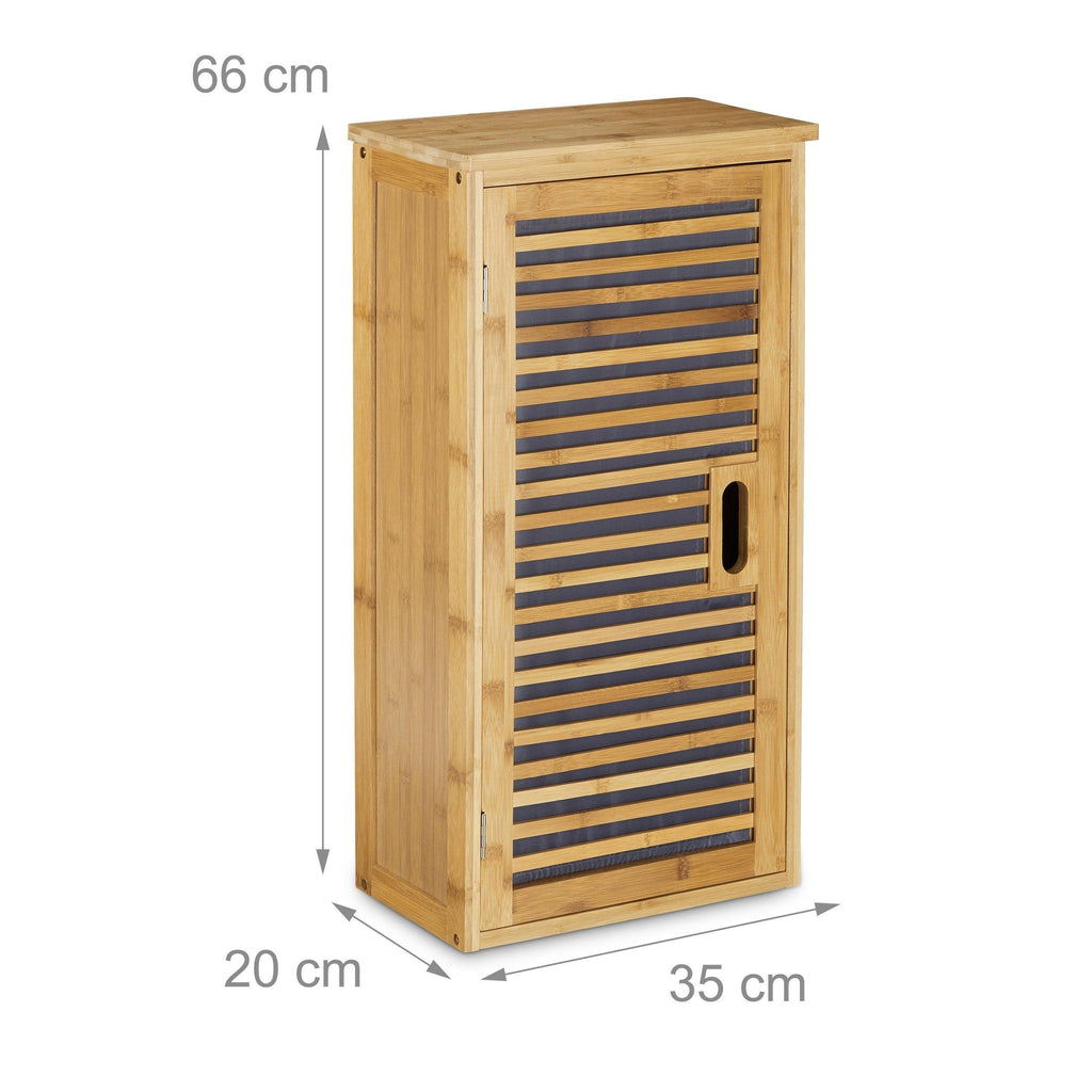 Armoire de salle de bain  étagère en bois de bambou 66 x 35 cm 3213092 - Helloshop26