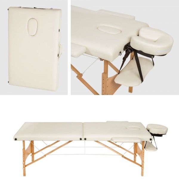 Table de massage crème 2 zones avec sac de transport 2008049