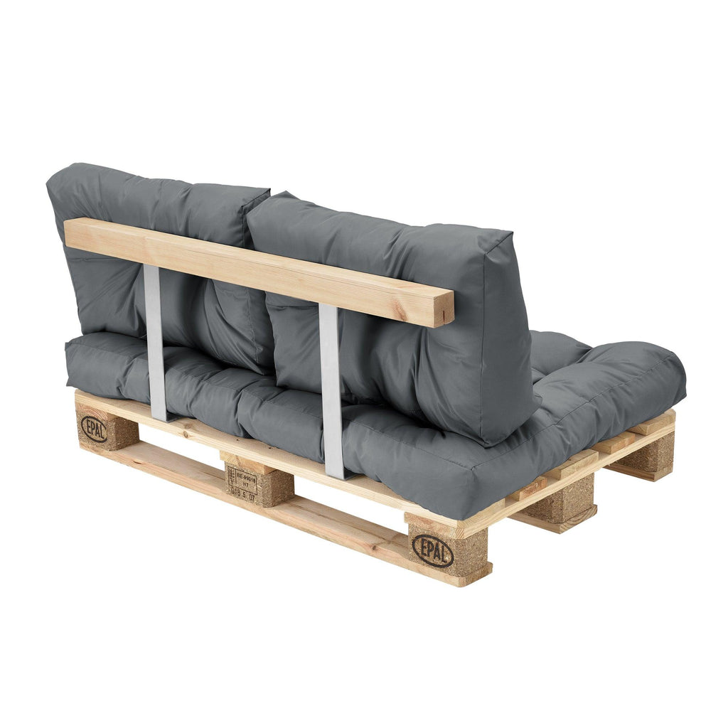 Coussin de siège pour canapé d'euro palette rembourrage meuble gris brillant 03_0000154 - Helloshop26