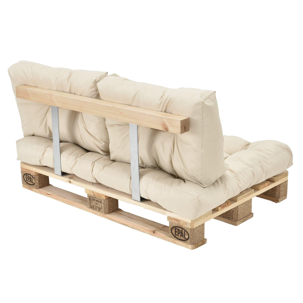 Coussin de siège pour canapé palette rembourrage meuble crème 03_0000153 - Helloshop26