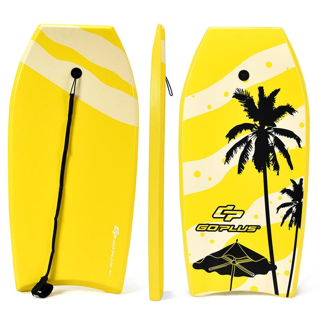 Bodyboard planche de surf 105 x 51 x 6 cm motif noix de coco + parasol 20_0000294 - Helloshop26