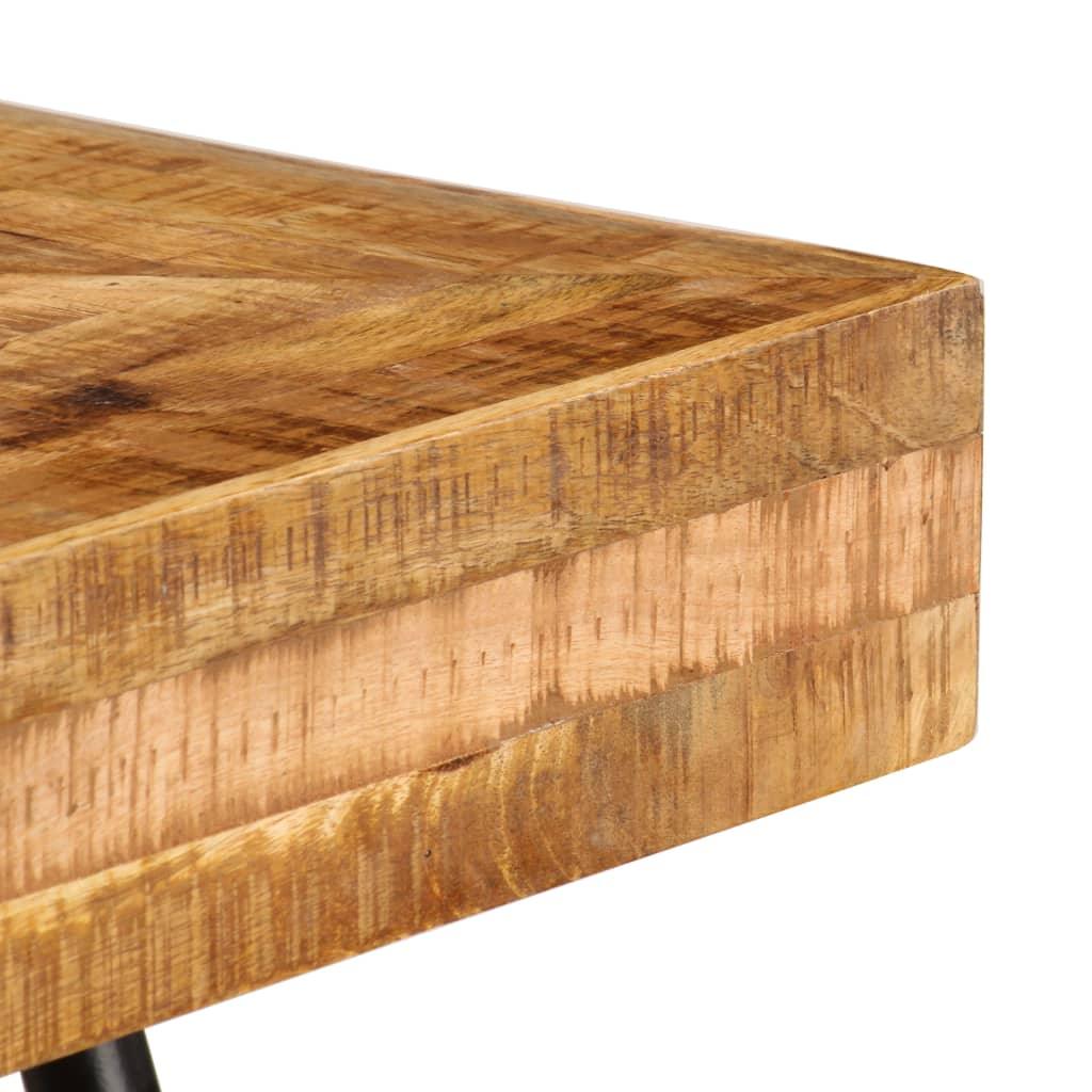 Bureau table meuble travail informatique table à écrire bois de manguier massif 118  cm 0502085 - Helloshop26