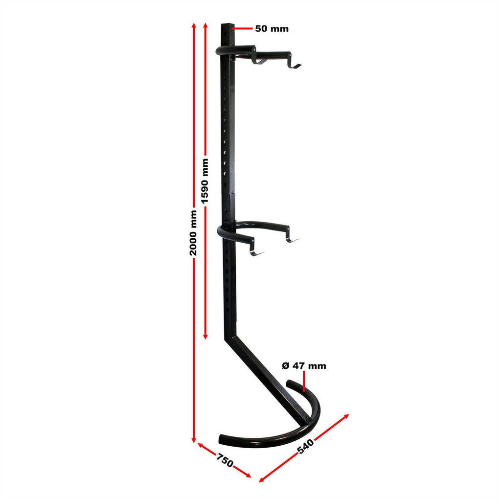 Béquille pour 2 vélos 90 kg bicyclette support système suspension accrochage 16_0002621 - Helloshop26